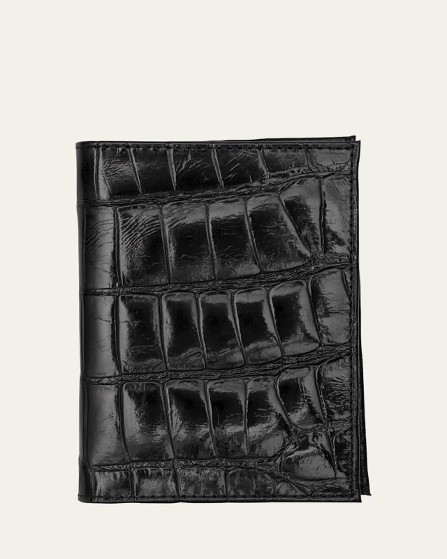 Alligator Leather Passport Booklet